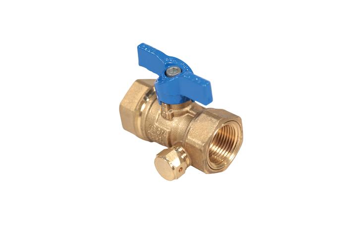 BVTM-3/8<br/>Ball Valve w/ Tap<br/>1/2 PSI - 3/8